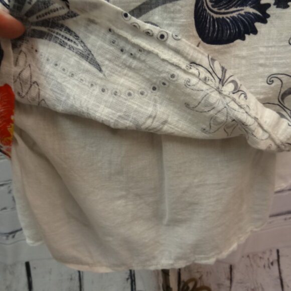 Bella Armore, Made In Italy Layered Summer Tunic w/Scarf NWOT - Picture 3 of 6